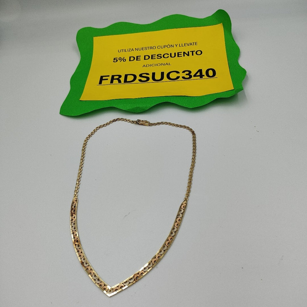 GARGANTILLA ORO,ORO COMBINADO 14 K 14,80 GRMS (SEMINUEVO)