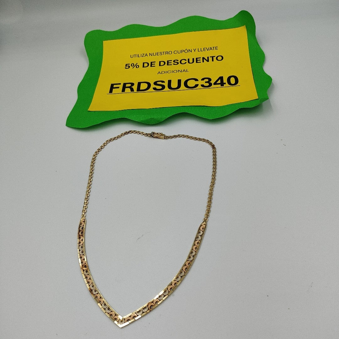 GARGANTILLA ORO,ORO COMBINADO 14 K 14,80 GRMS (SEMINUEVO)
