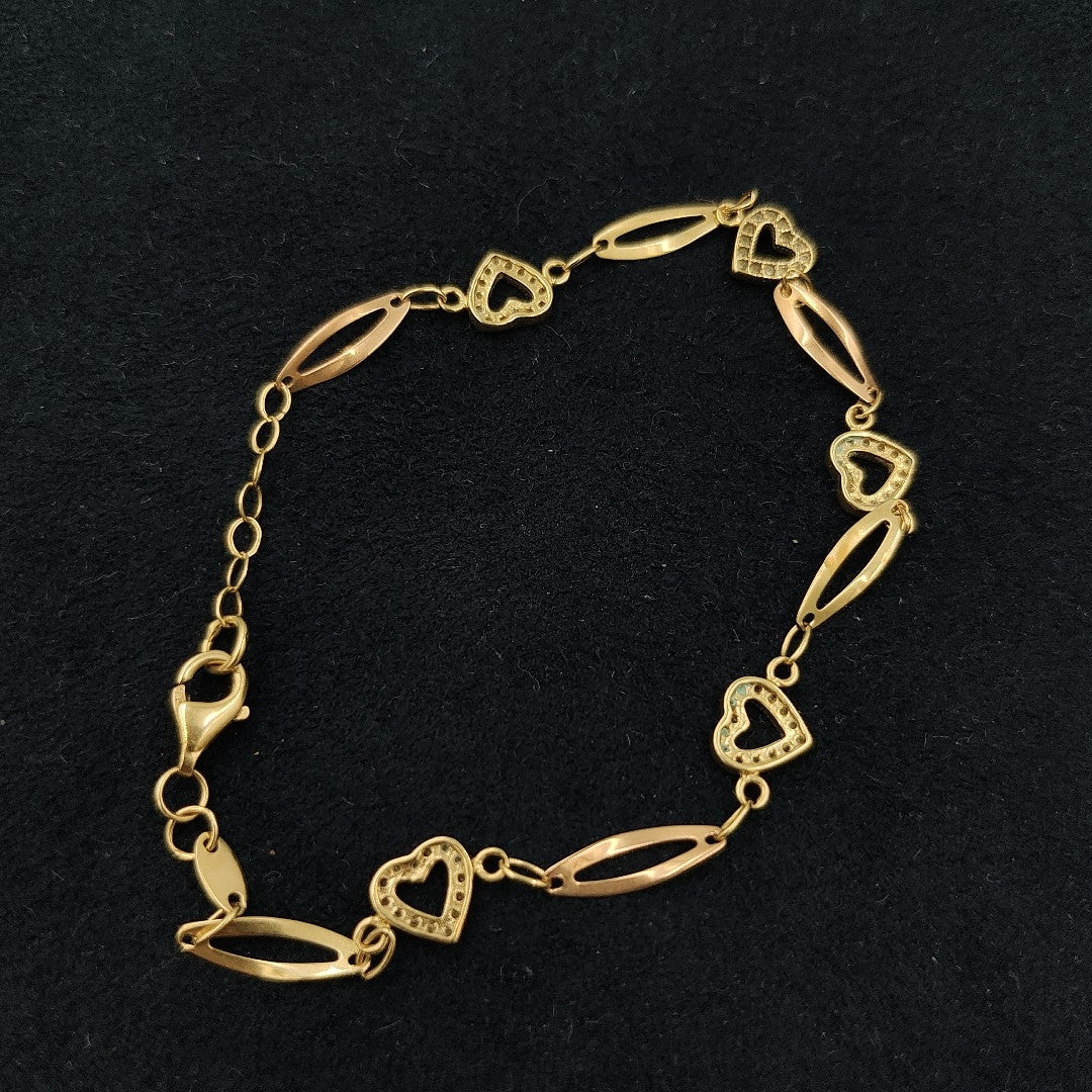 PULSERA ORO,ORO COMBINADO 14 K 3,70 GRMS (SEMINUEVO)