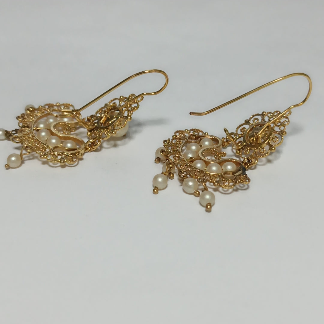 ARETES PAR ORO 8 K 6,80 GRMS (SEMINUEVO)