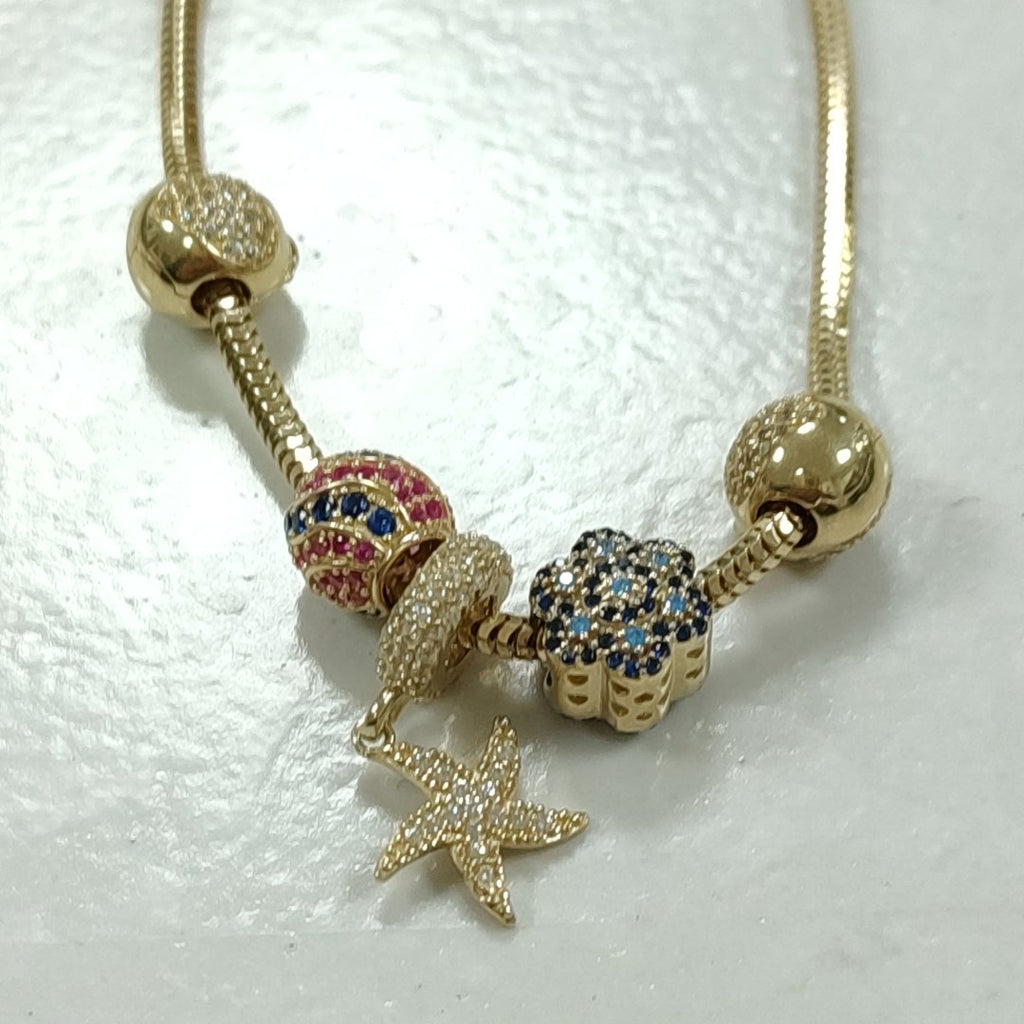 PULSERA CHARM ORO 14K 15.6 (NUEVO)