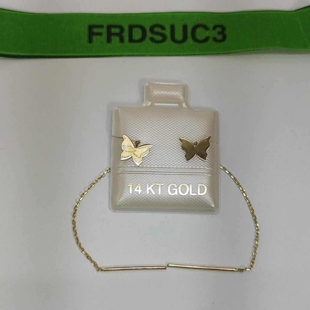 BROQUELES ORO 14K 0.6 (NUEVO)