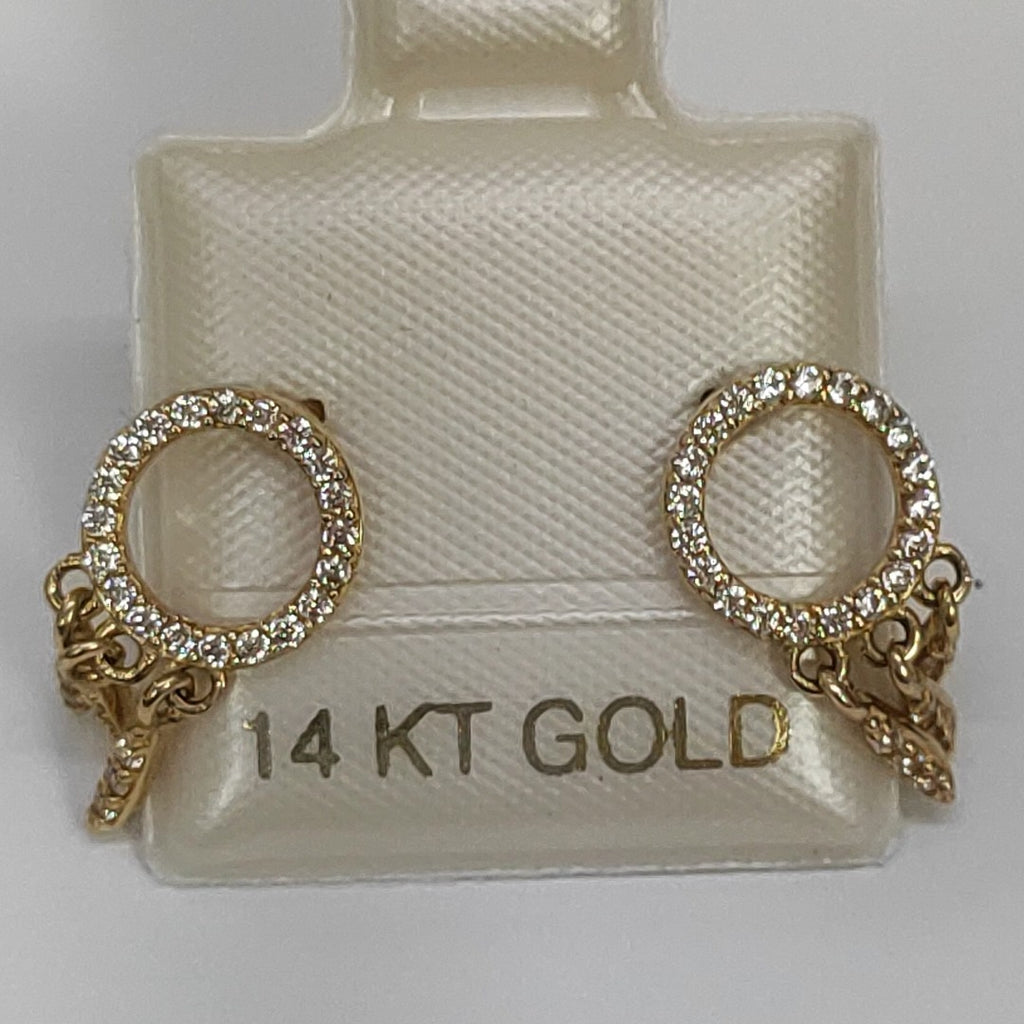 BROQUELES ORO 14K 1.8 (NUEVO)