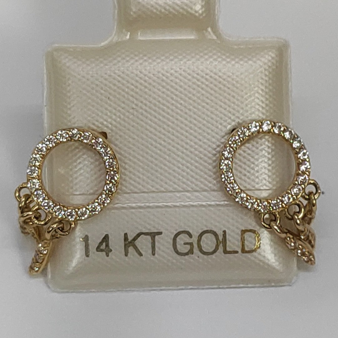 BROQUELES ORO 14K 1.8 (NUEVO)
