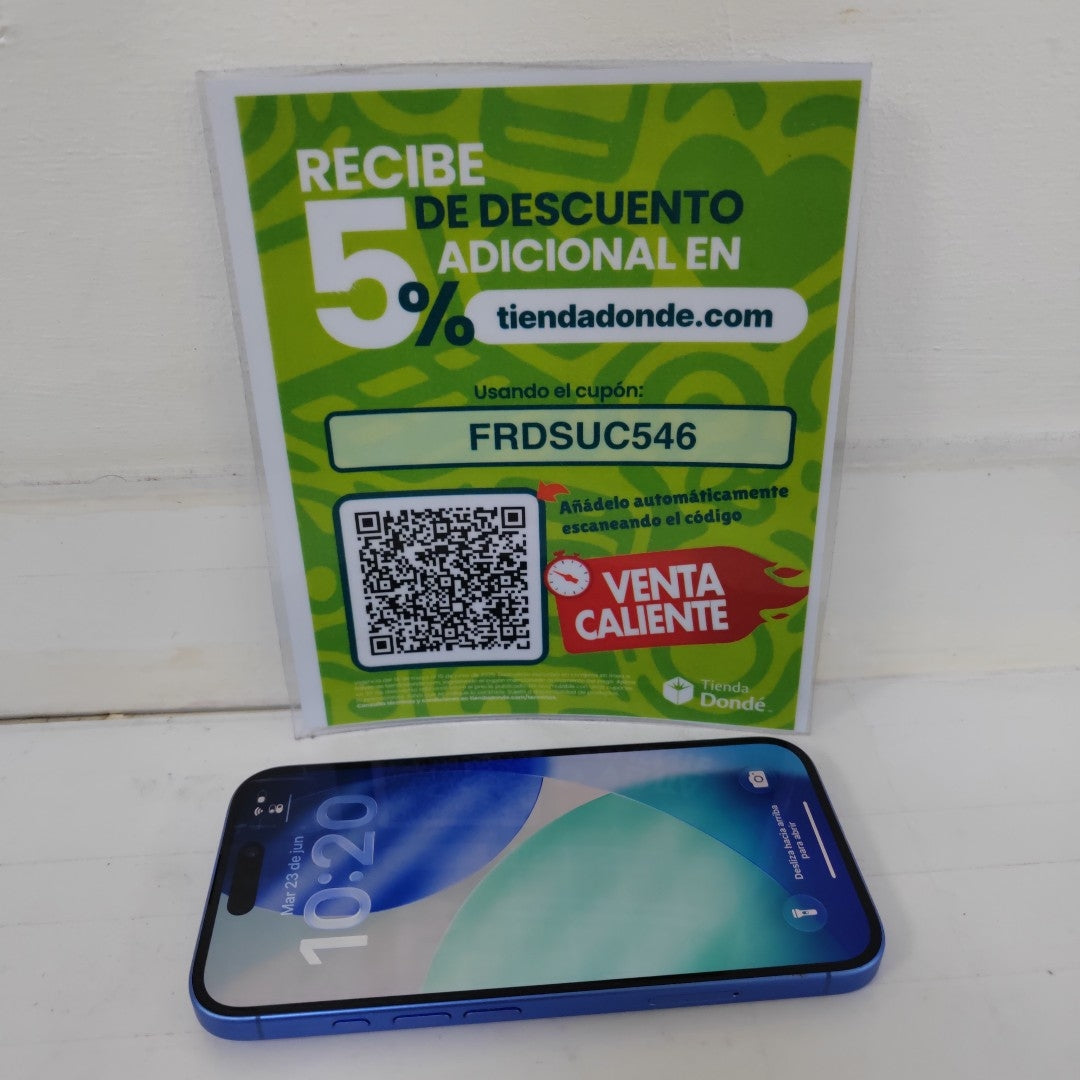 CELULAR APPLE IPHONE 16 A3286 (2024) 128 GB 8 GB RAM (SEMINUEVO)