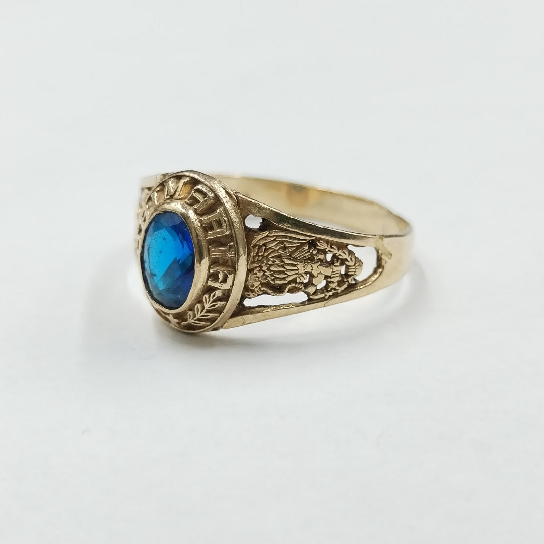 ANILLO DE GRADUACIÓN ORO 10 K 2,60 GRMS (SEMINUEVO)