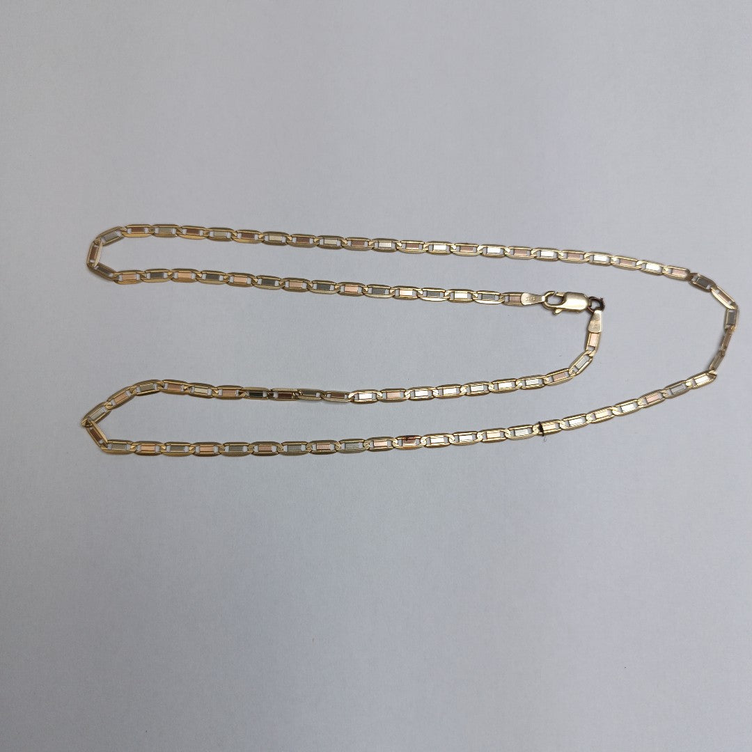 CADENA ORO COMBINADO 10 K 9,60 GRMS (SEMINUEVO)