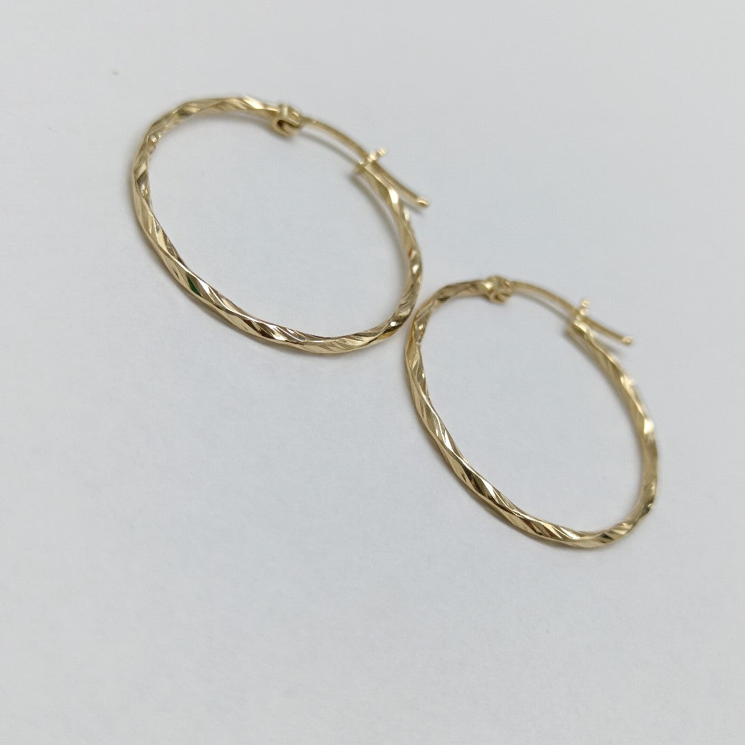 ARRACADAS PAR ORO 14 K 1.8 GRMS (SEMINUEVO)