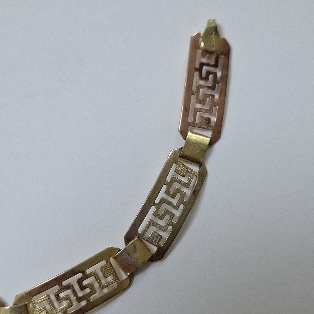 PULSERA ORO COMBINADO 10 K 3,00 GRMS (SEMINUEVO)