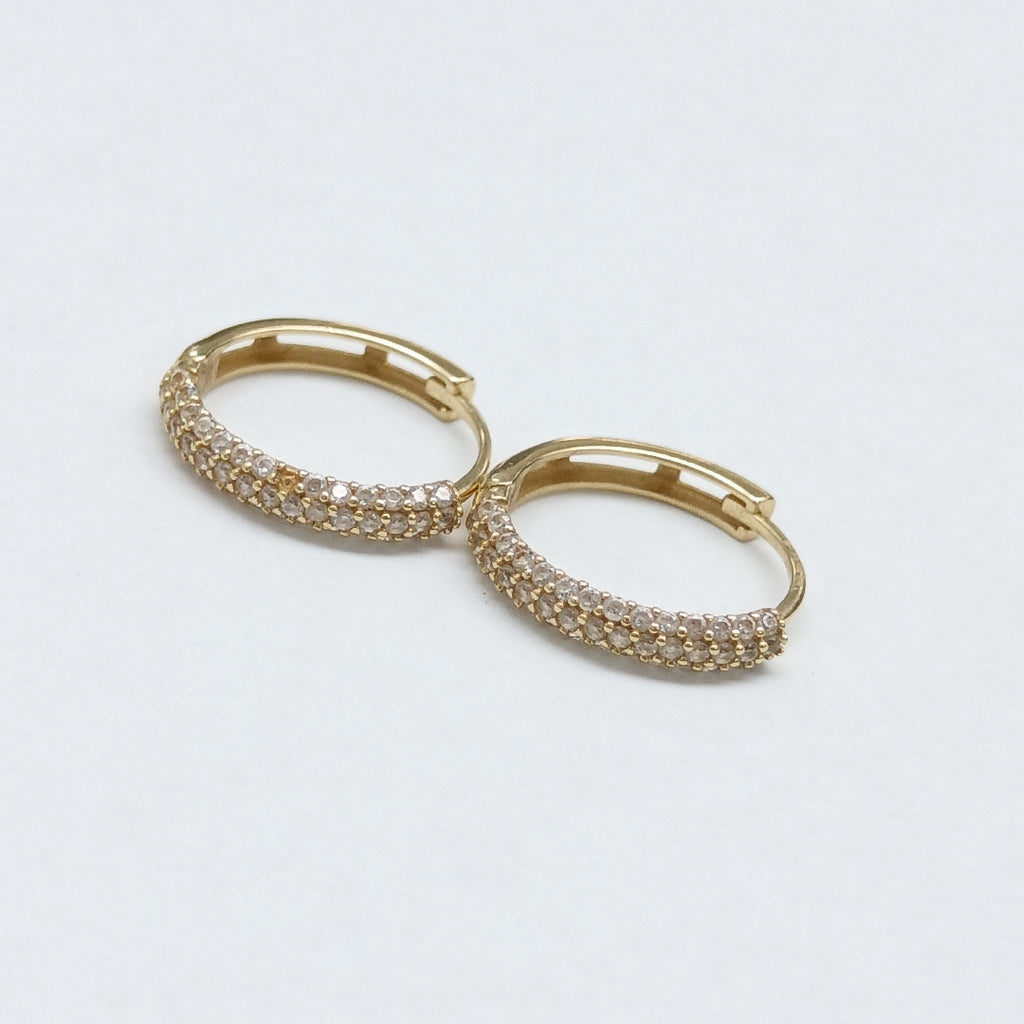 ARRACADAS PAR ORO 14 K 1.5 GRMS (SEMINUEVO)
