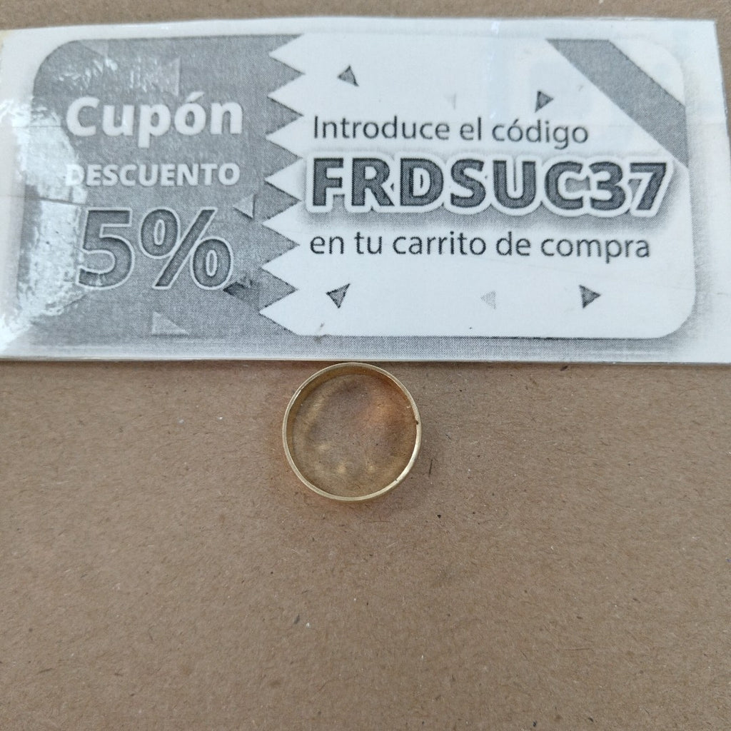 ARGOLLA ORO 10 K 2.2 GRMS (SEMINUEVO)