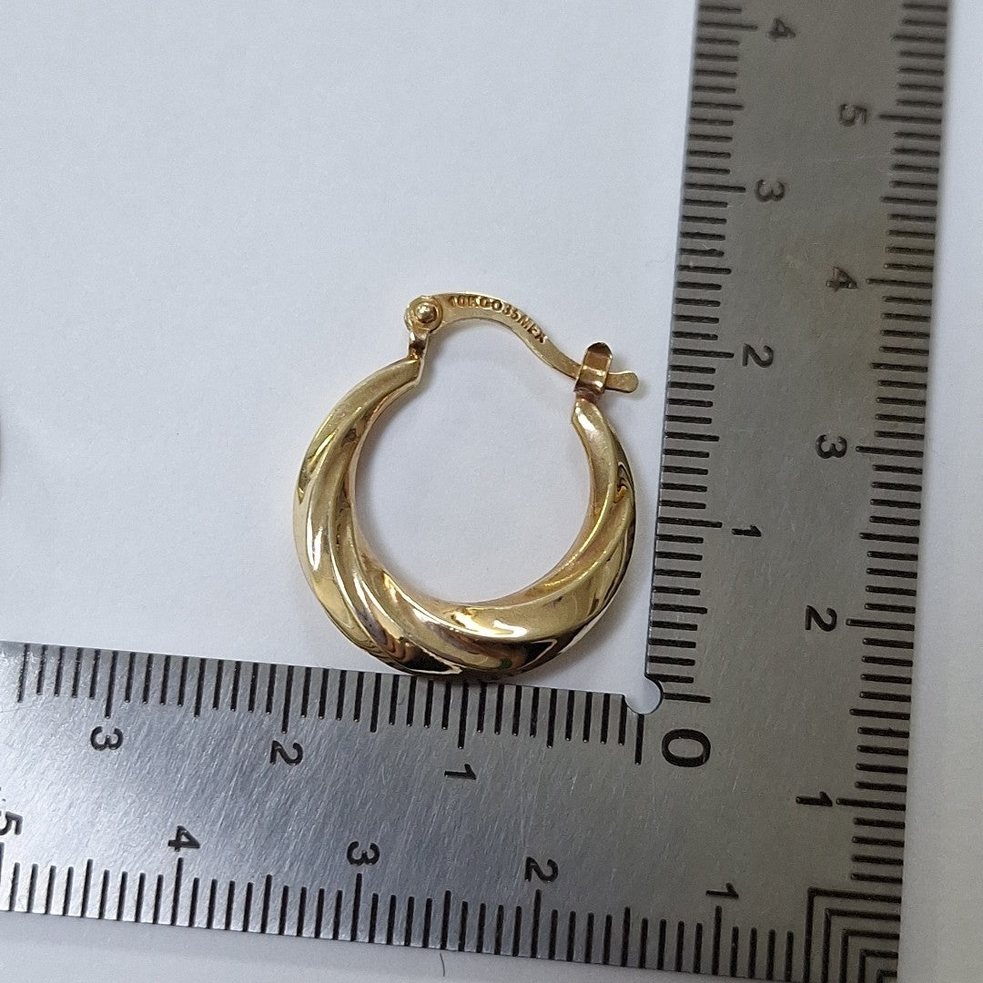 ARRACADAS PAR ORO 10 K 1.7 GRMS (SEMINUEVO)