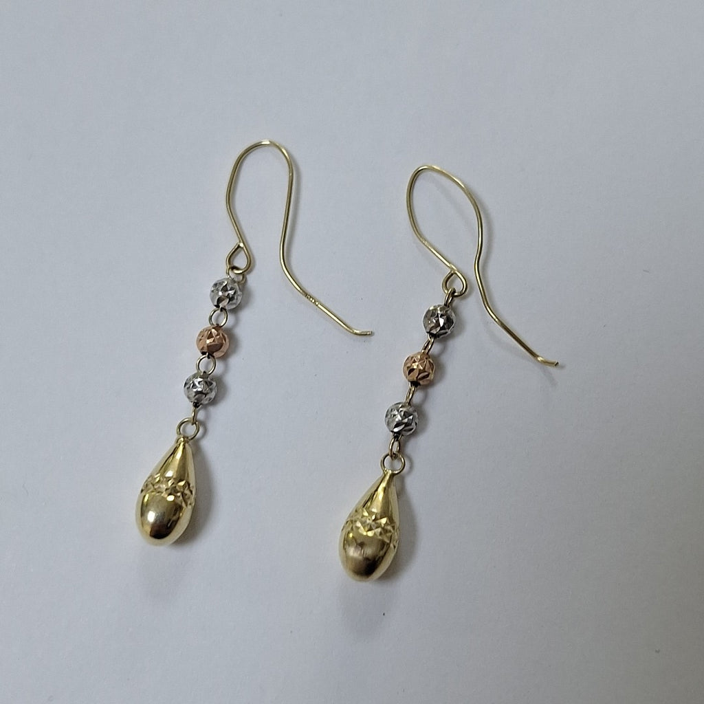 ARETES PAR ORO 14 K 1.2 GRMS (SEMINUEVO)
