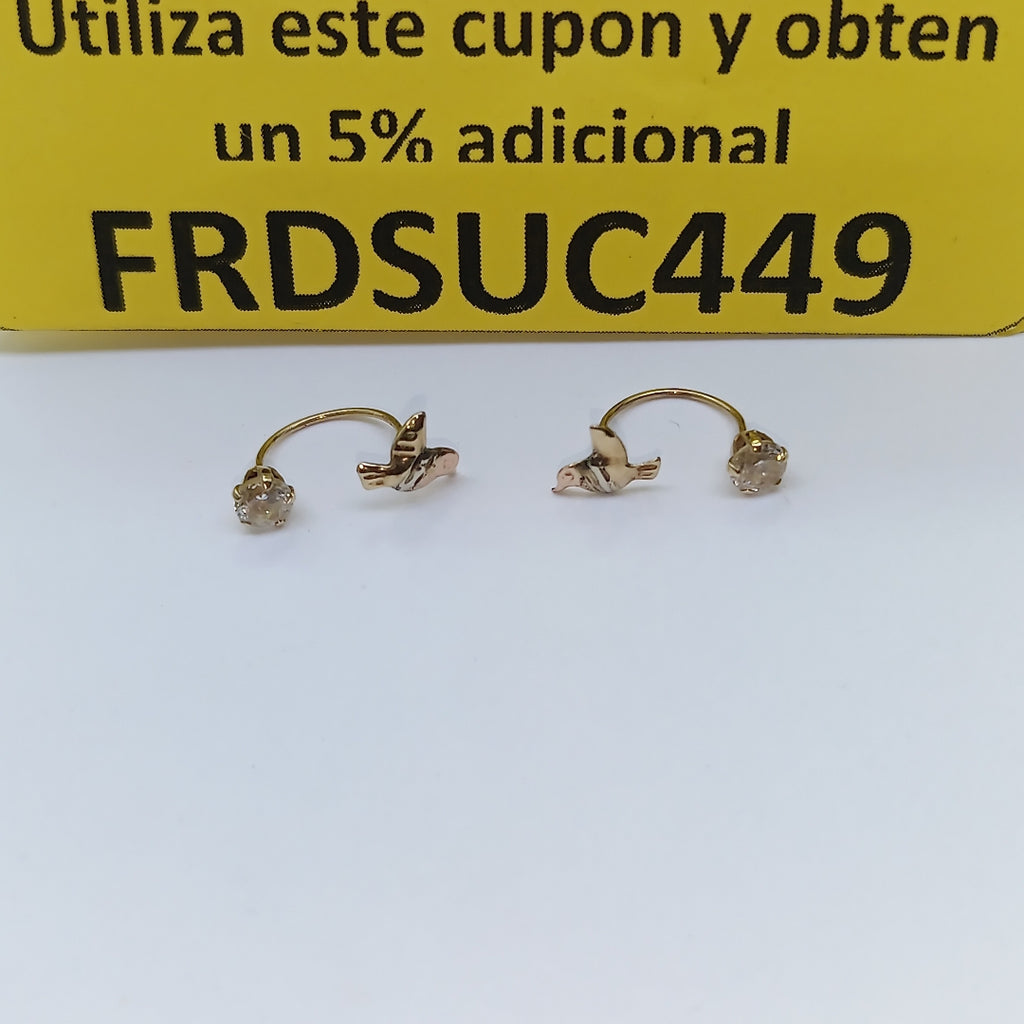 BROQUELES PAR ORO 10 K 0,50 GRMS (SEMINUEVO)