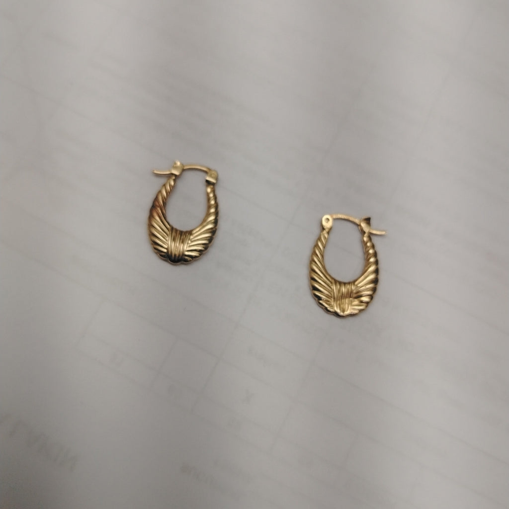 ARRACADAS PAR ORO 14 K 1.5 GRMS (SEMINUEVO)