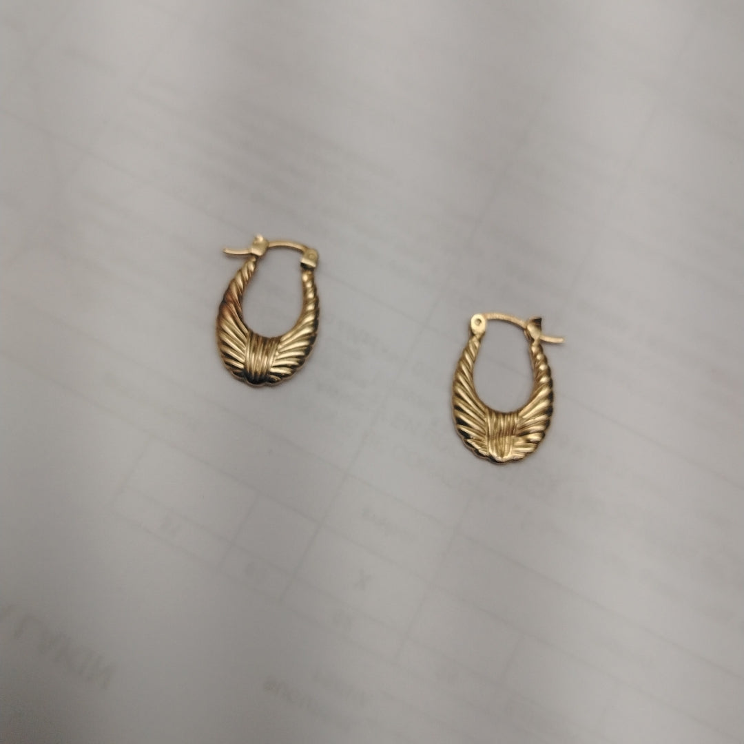 ARRACADAS PAR ORO 14 K 1.5 GRMS (SEMINUEVO)