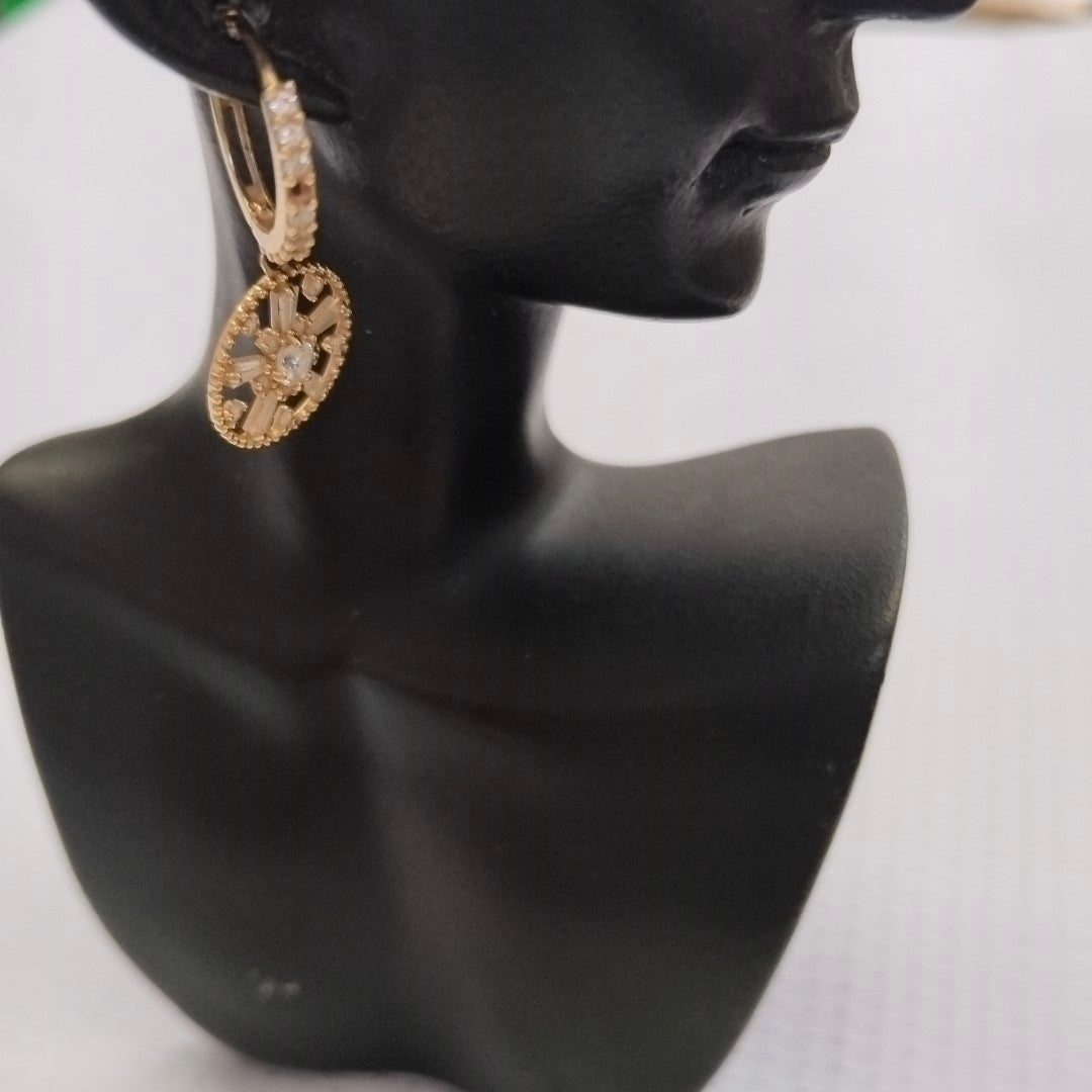 ARRACADAS PAR ORO 14 K 2.3 GRMS (SEMINUEVO)