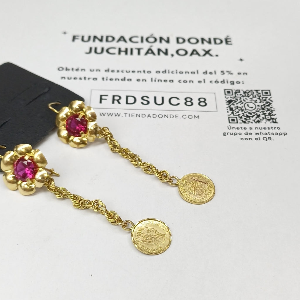 K1 4.6 GRMS 10 K IDENTIFICACIÓN ARETES PAR TEJIDO HECHURA ESPECIAL (SEMINUEVO)