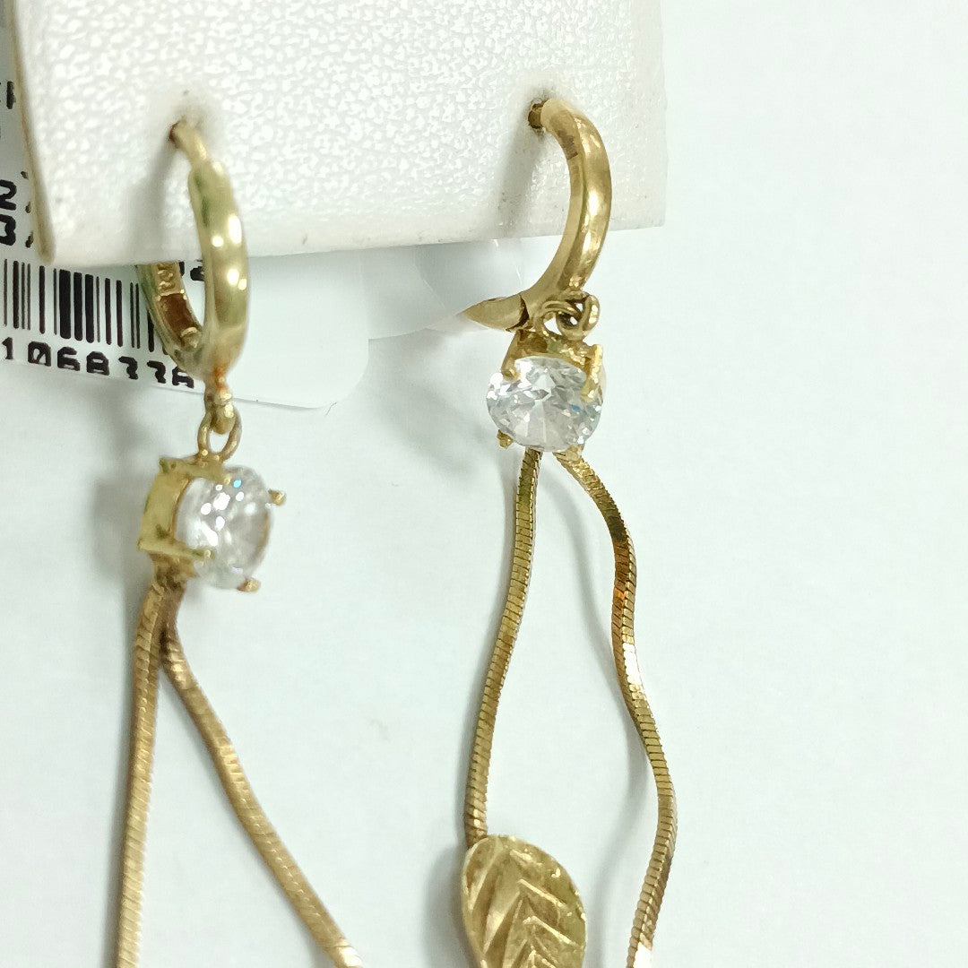 ARETES PAR ORO 14 K 3.2 GRMS (SEMINUEVO)