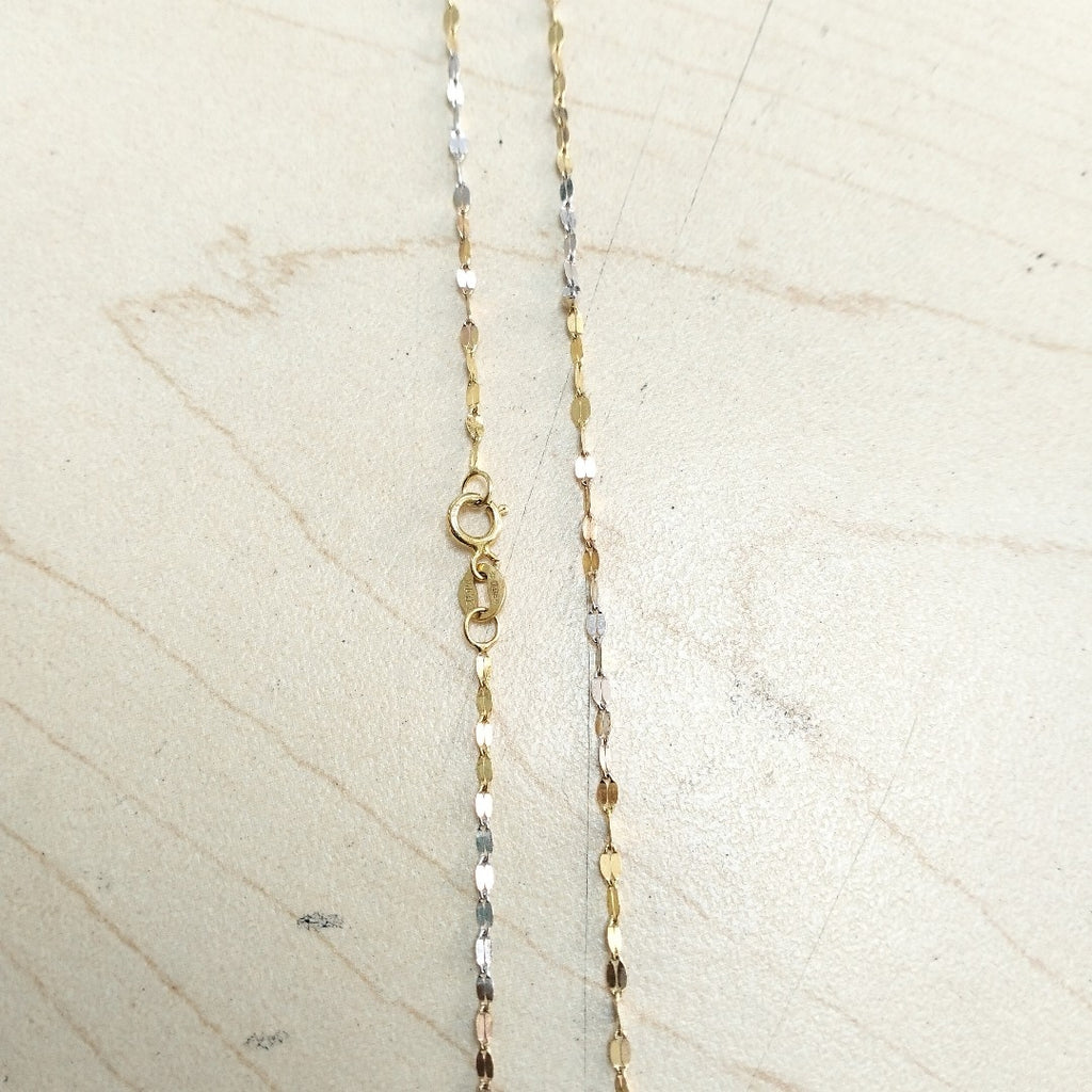 CADENA ORO, RODIADO 14 K 1.1 GRMS (SEMINUEVO)