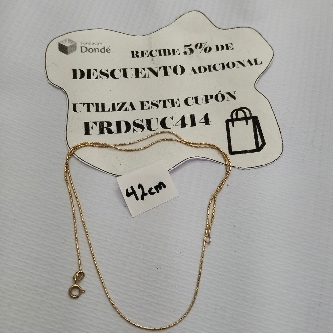 CADENA ORO 14 K 2.4 GRMS (SEMINUEVO)