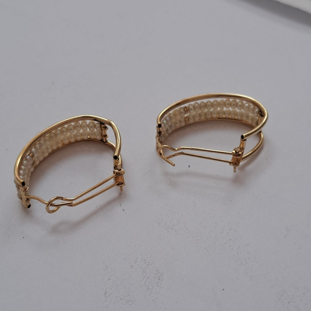 ARRACADAS PAR ORO 10 K 6.7 GRMS (SEMINUEVO)