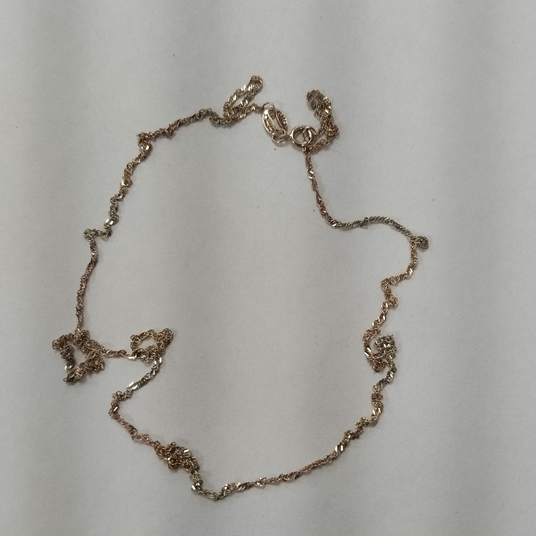 CADENA ORO COMBINADO 10 K 0.9 GRMS (SEMINUEVO)