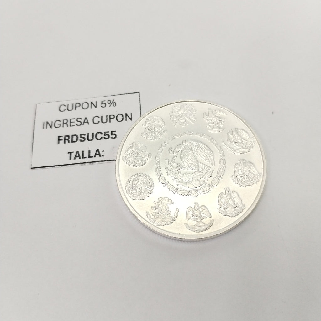 MEDALLA CONMEMORATIVA PLATA 31.2 GRMS (SEMINUEVO)