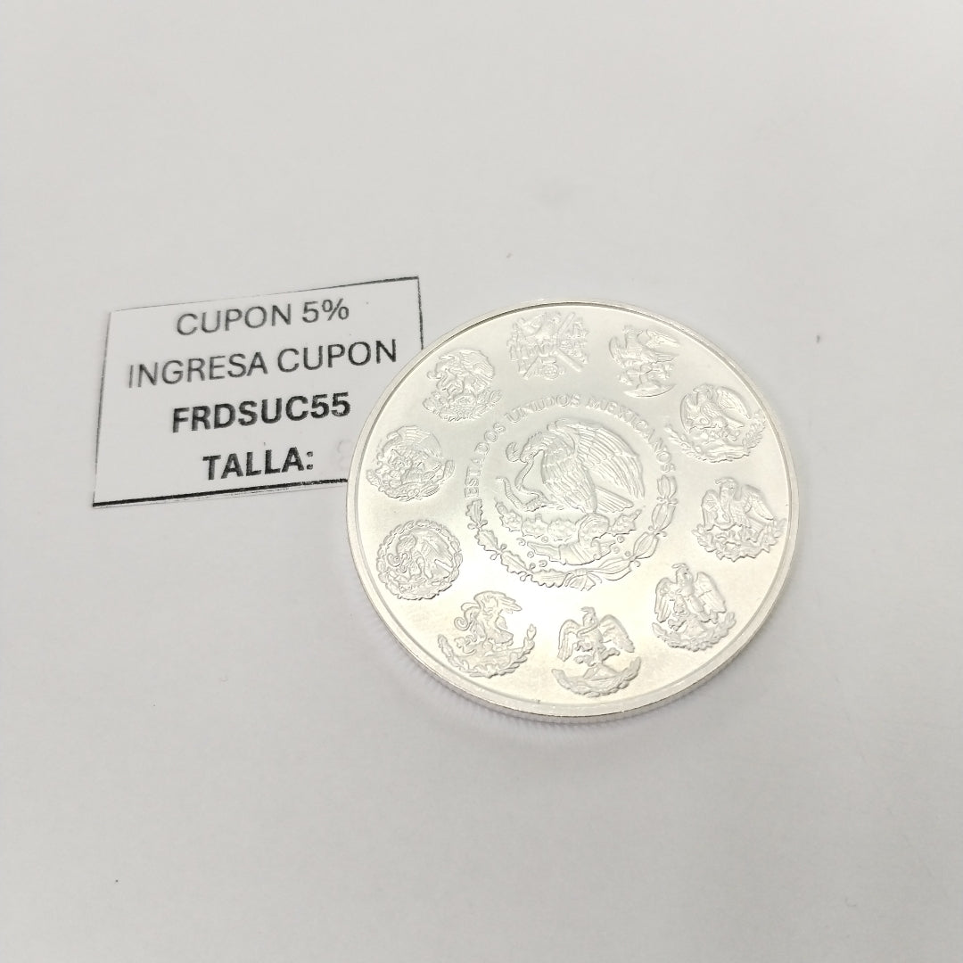 MEDALLA CONMEMORATIVA PLATA 31.2 GRMS (SEMINUEVO)