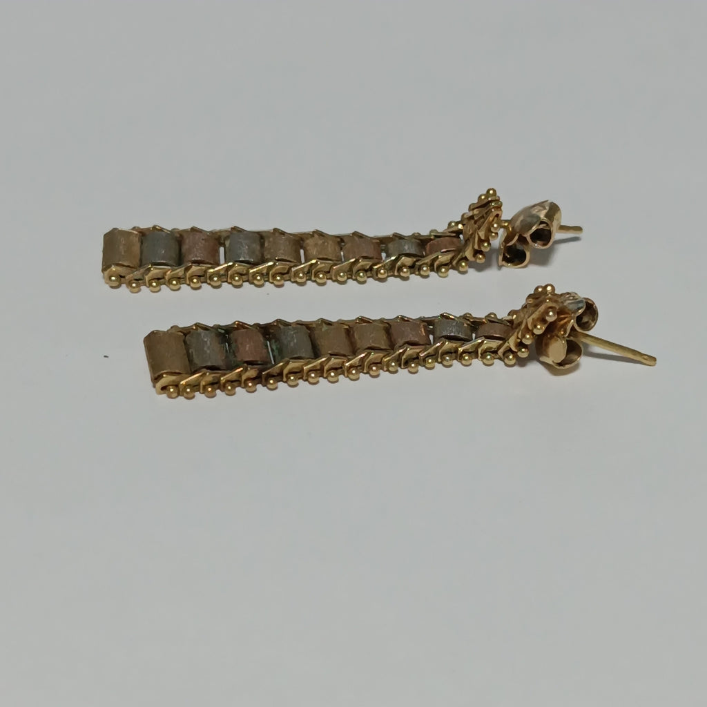 BROQUELES PAR ORO 14 K 4.6 GRMS (SEMINUEVO)