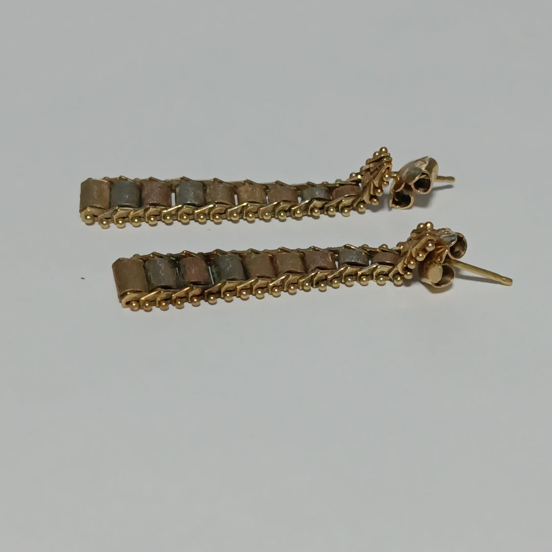 BROQUELES PAR ORO 14 K 4.6 GRMS (SEMINUEVO)