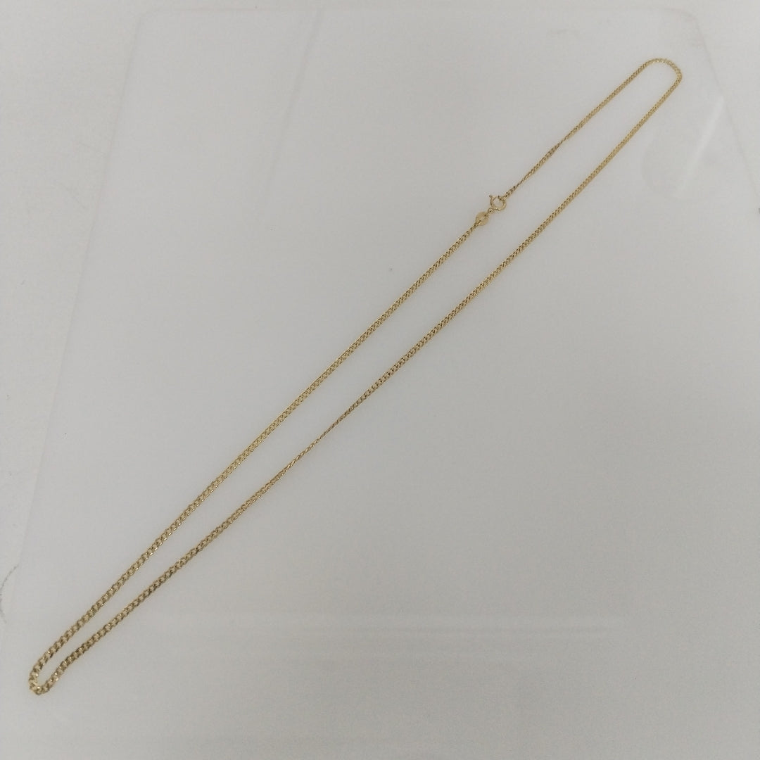 CADENAS TEJIDO BARBADA ORO 10K 60 CM 4.2 GR (NUEVO)