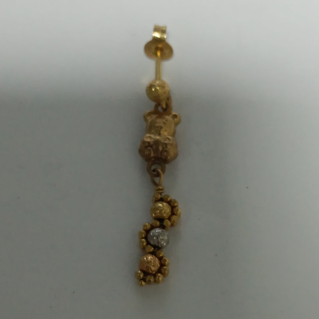 BROQUELES PAR ORO 14 K 2.7 GRMS (SEMINUEVO)
