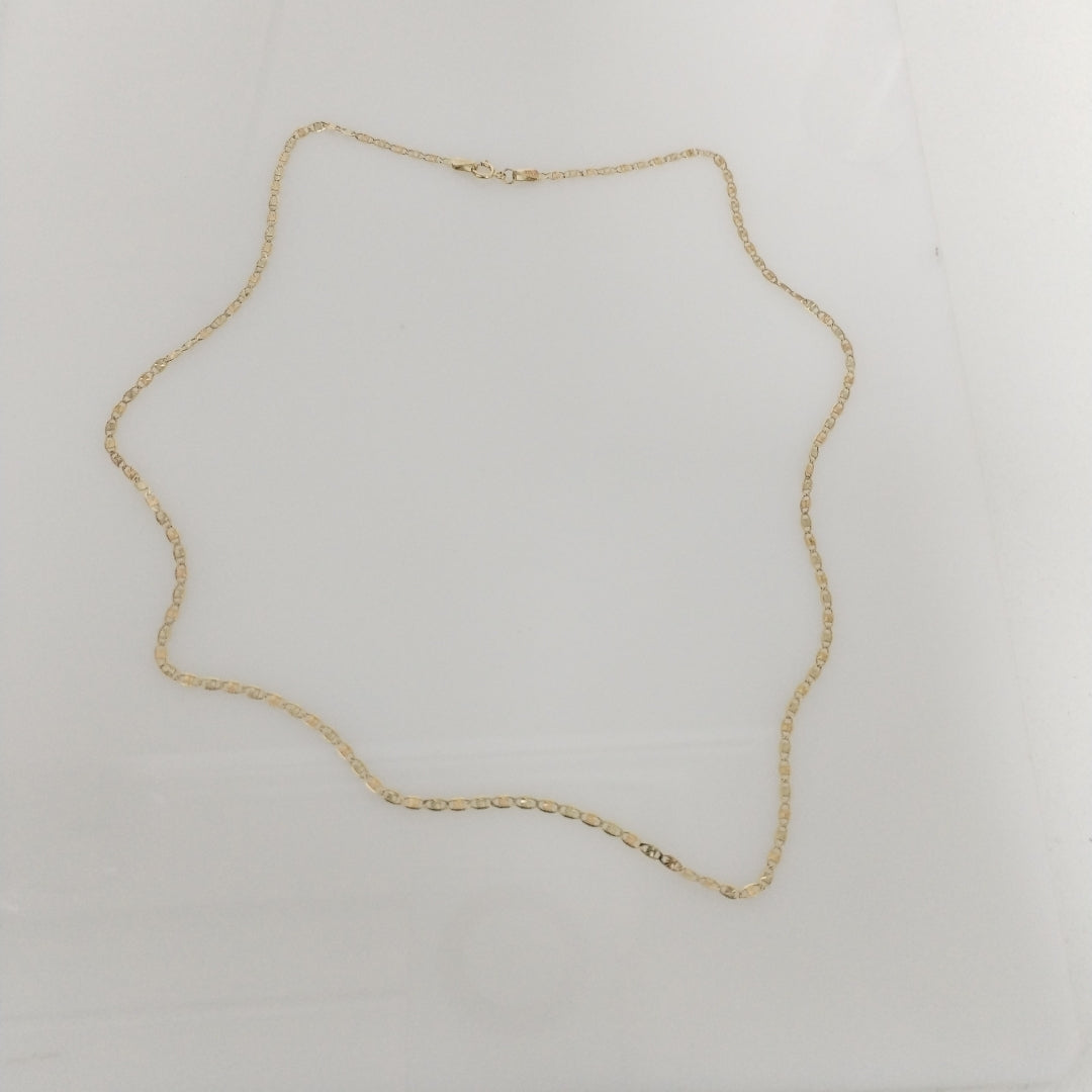 CADENAS TEJIDO GUCHI ORO 10K 55 CM 2.9 GR (NUEVO)