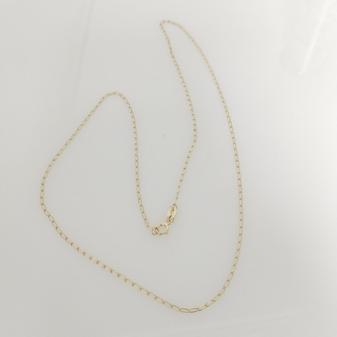 CADENAS TEJIDO ESLABONES ORO 10K 55 CM 1.9 GR (NUEVO)
