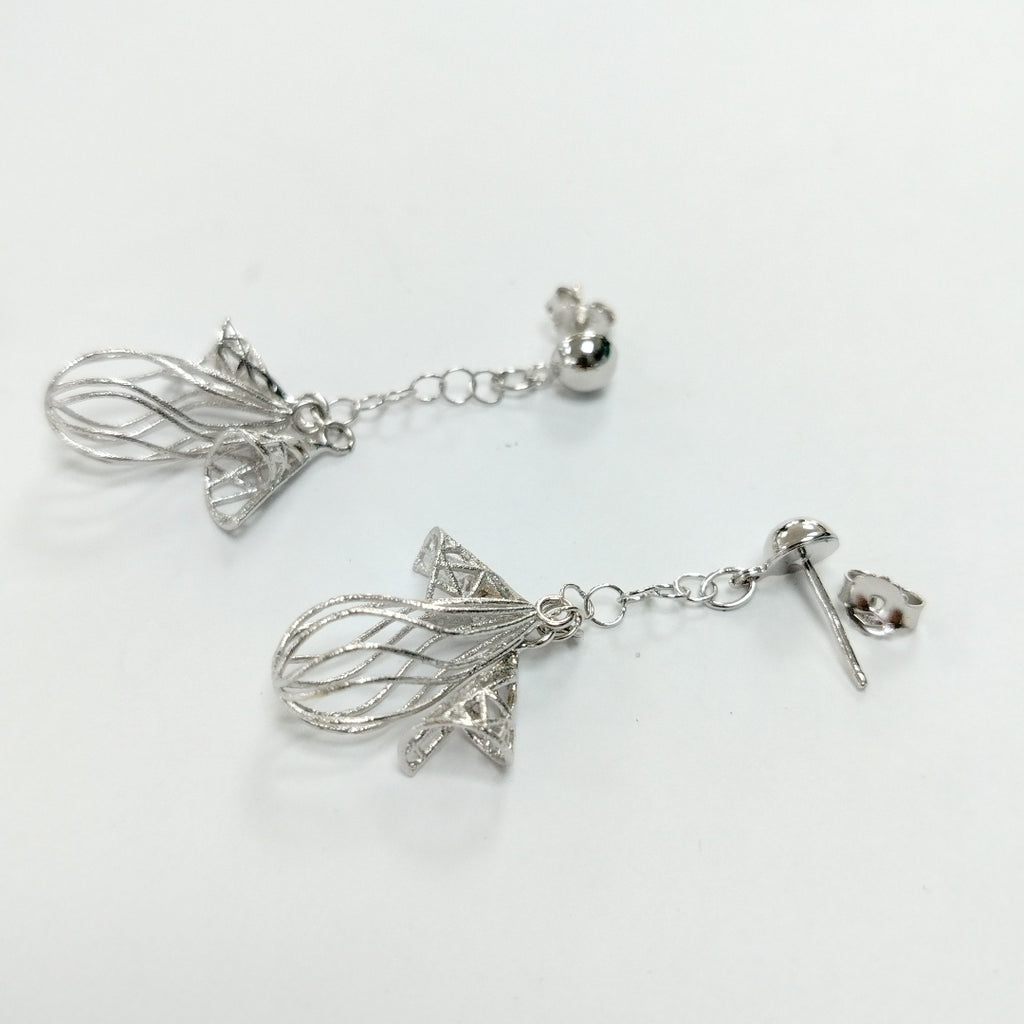 BROQUELES PAR ORO,ORO BLANCO 14 K 5,10 GRMS (SEMINUEVO)