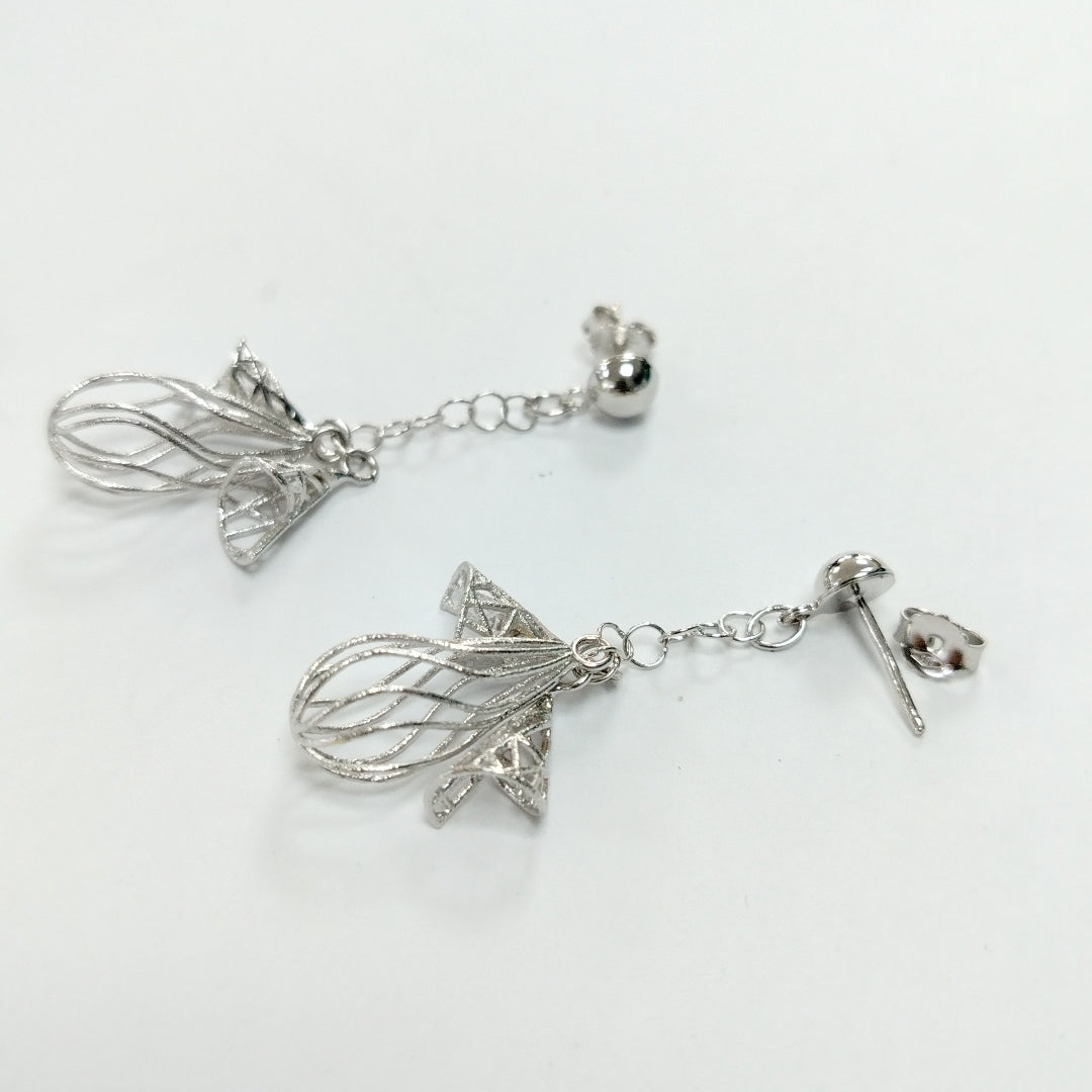 BROQUELES PAR ORO,ORO BLANCO 14 K 5,10 GRMS (SEMINUEVO)