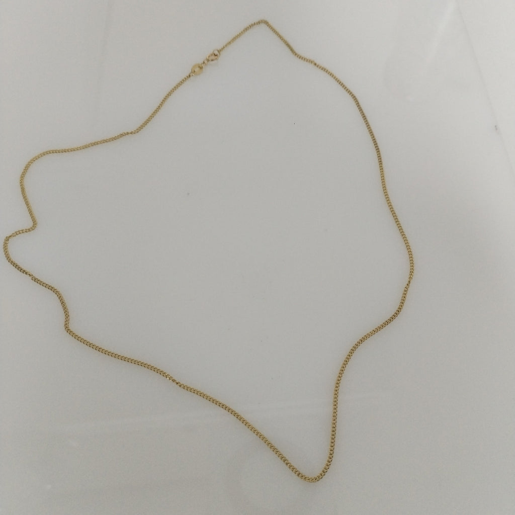 CADENAS TEJIDO BARBADA ORO 10K 50 CM 2.7 GR (NUEVO)
