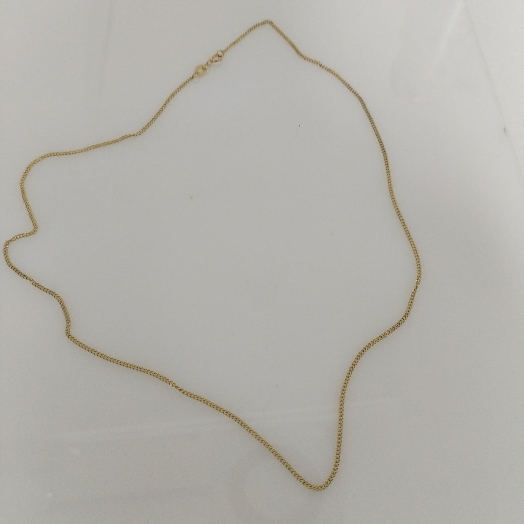 CADENAS TEJIDO BARBADA ORO 10K 50 CM 2.7 GR (NUEVO)