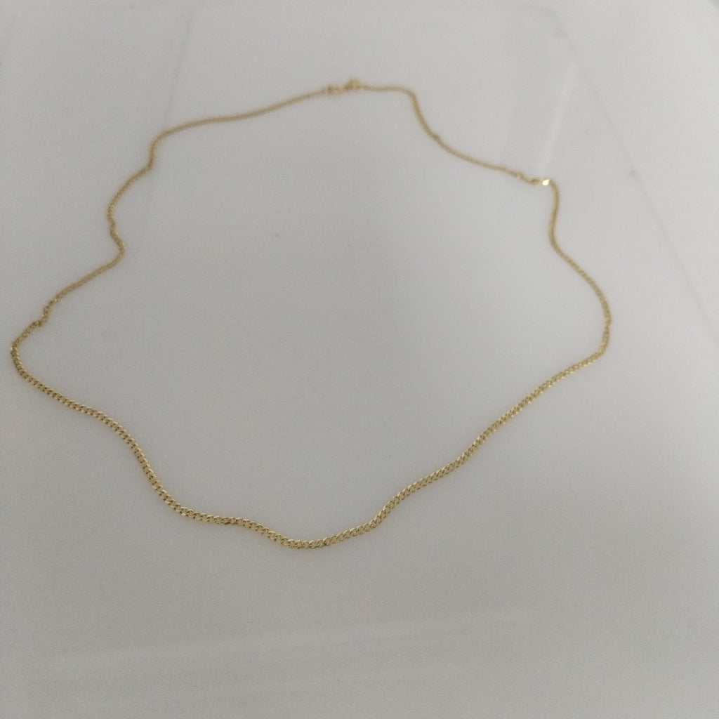 CADENAS TEJIDO BARBADA ORO 10K 55 CM 3.9 GR (NUEVO)