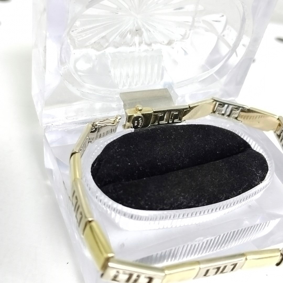 PULSERA ORO,ORO BLANCO 14 K 12,70 GRMS (SEMINUEVO)