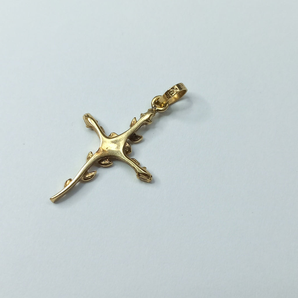 CRUZ,DIJE ORO 14 K 2,40 GRMS (SEMINUEVO)