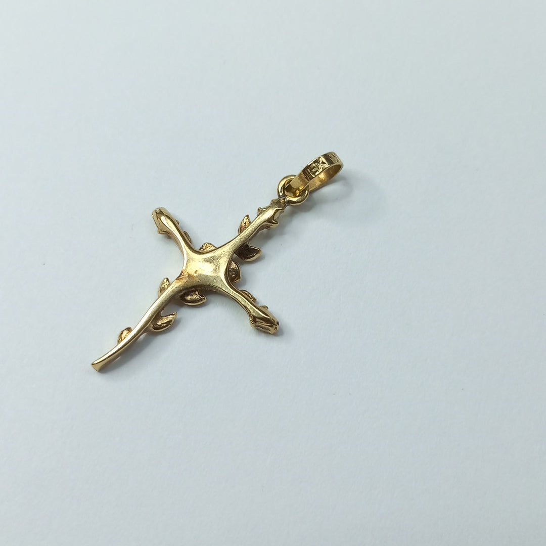 CRUZ,DIJE ORO 14 K 2,40 GRMS (SEMINUEVO)
