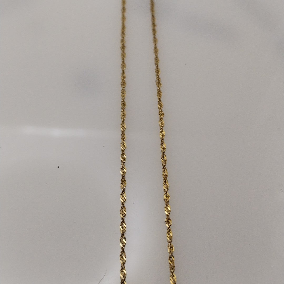 CADENA, DIJE ORO 10 K 2.1 GRMS (SEMINUEVO)