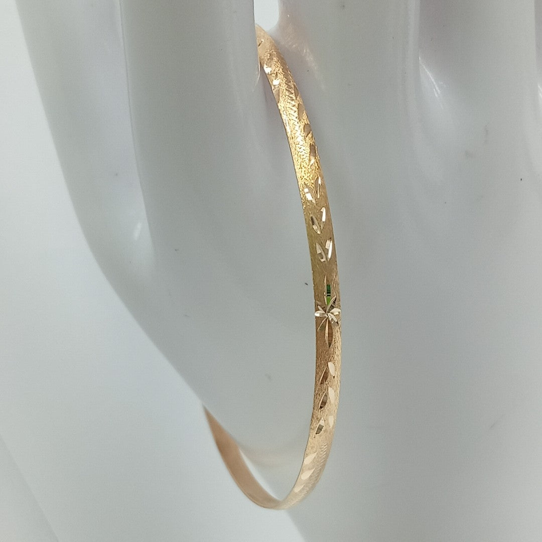 PULSERA RIGIDA ORO 14 K 3,40 GRMS (SEMINUEVO)