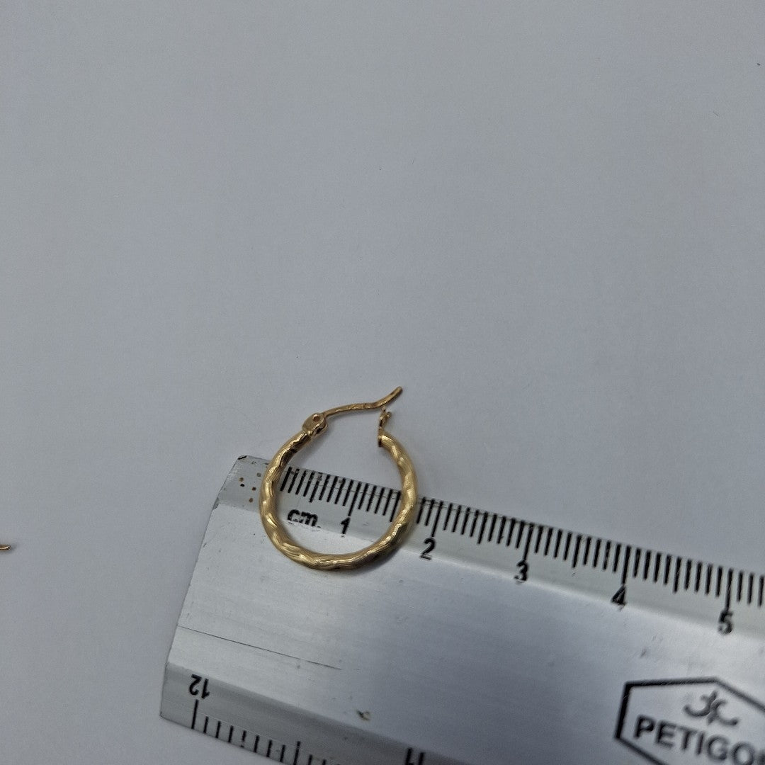 ARETES PAR ORO 14 K 1.7 GRMS (SEMINUEVO)