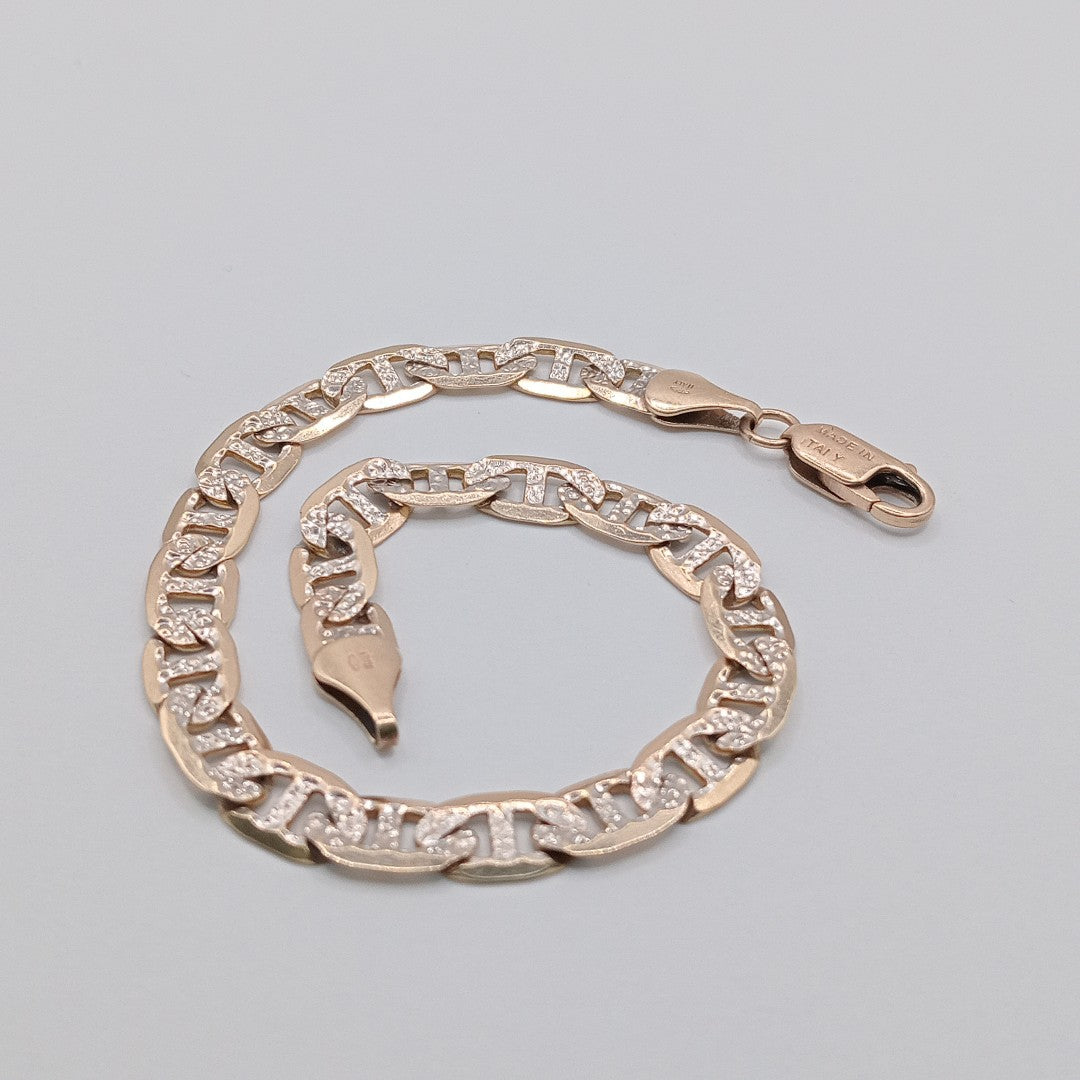 PULSERA ORO, RODIADO 10 K 8.9 GRMS (SEMINUEVO)