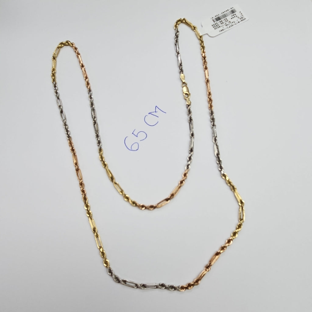 CADENA ORO COMBINADO 14 K 19.2 GRMS (SEMINUEVO)