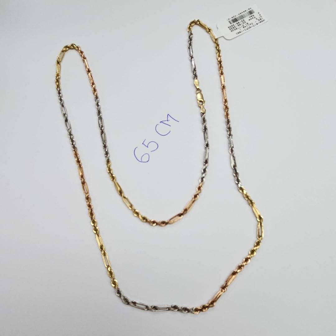 CADENA ORO COMBINADO 14 K 19.2 GRMS (SEMINUEVO)