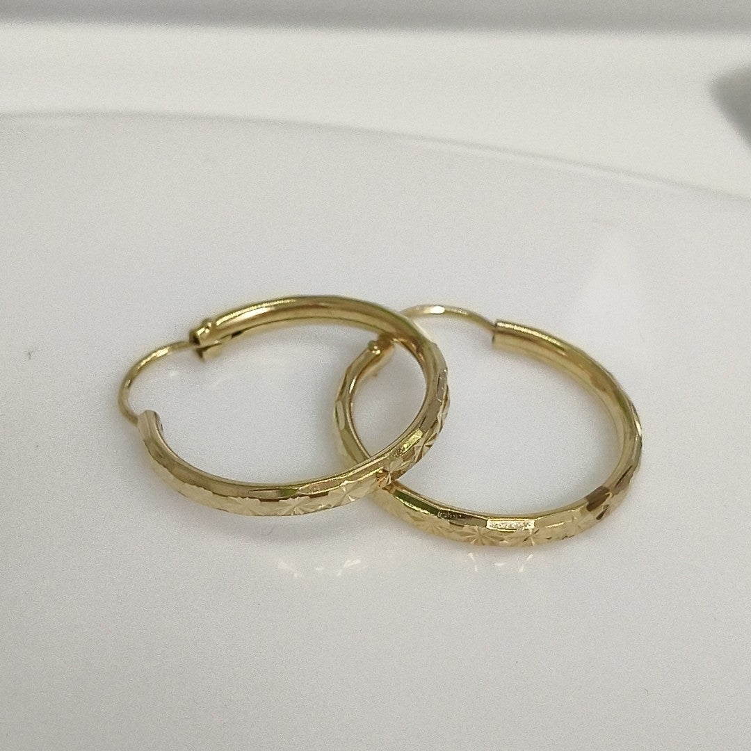 ARRACADAS PAR ORO 14 K 2,20 GRMS (SEMINUEVO)